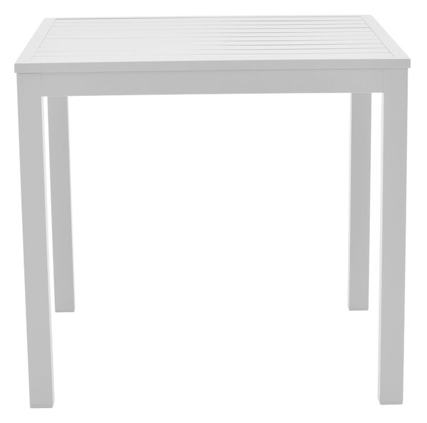 Комплект от 3 части градинска маса и столове Kliton Pino от бял алуминий 80x80x74 cm