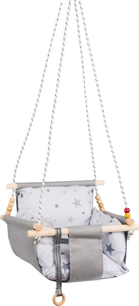 Детски люлеещ се стол Selale Grey 40x32 cm