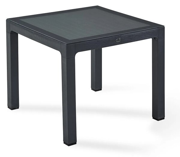 NOVUSSI ГРАДИНСКА МАСА+СТЪКЛО WOOD 90X90 АНТРАЦИТ