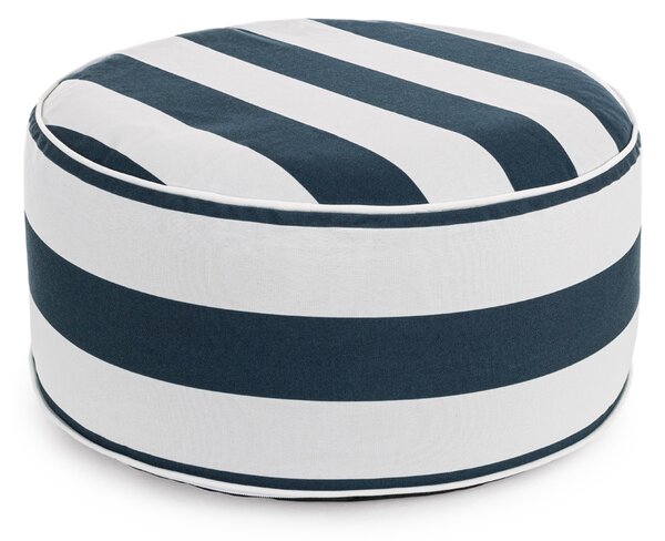 Надуваем пуф STRIPES 53x23 cm. бяло/синьо
