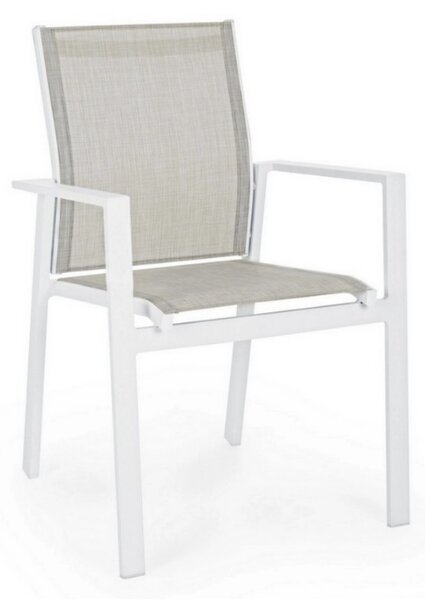 Градински стол CROZET 56,5x62x88 cm. бял