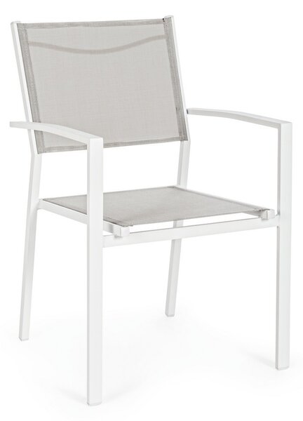 Градински стол HILDE 57x60x88 cm. бял