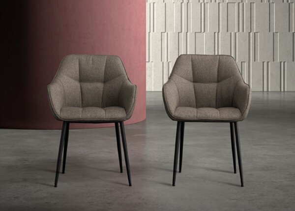 DEVINA NAIS ТРАПЕЗЕН СТОЛ JAMES 59X54,5 BROWN GREY