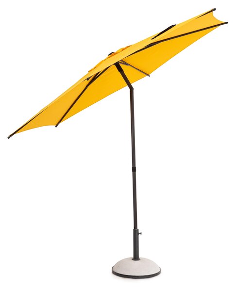 Градински чадър със свободно рамо SAMBA 270x220 cm. жълт/антрацит