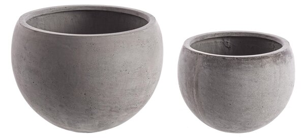 BIZZOTTO ДЕКОРАТИВНА САКСИЯ 2БР. CEMENT СИВА