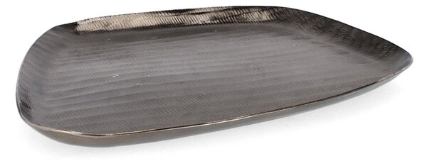 BIZZOTTO ДЕКОРАТИВЕН ПОДНОС CHISEL 30X28 АНТРАЦИТ
