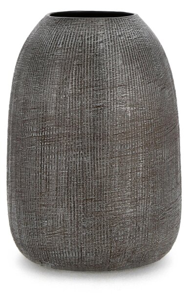 BIZZOTTO ДЕКОРАТИВНА ВАЗА PAPYRUS 18X25 ТЪМНО СИВА