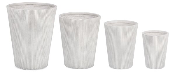 BIZZOTTO КАШПА RIBBED SHAPED 4БР./К-Т БЯЛА
