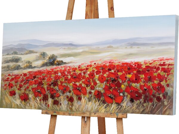 IMAGELAND АКРИЛНА КАРТИНА LANDSCAPE WITH POPPIES