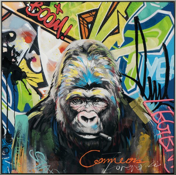 IMAGELAND АКРИЛНА КАРТИНА GORILLA WITH COLOURFUL