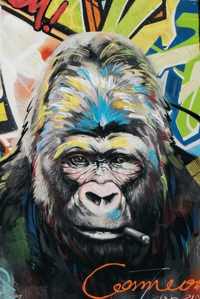 IMAGELAND АКРИЛНА КАРТИНА GORILLA WITH COLOURFUL