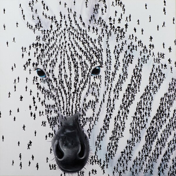 IMAGELAND АКРИЛНА КАРТИНА ZEBRA FROM FIGURES