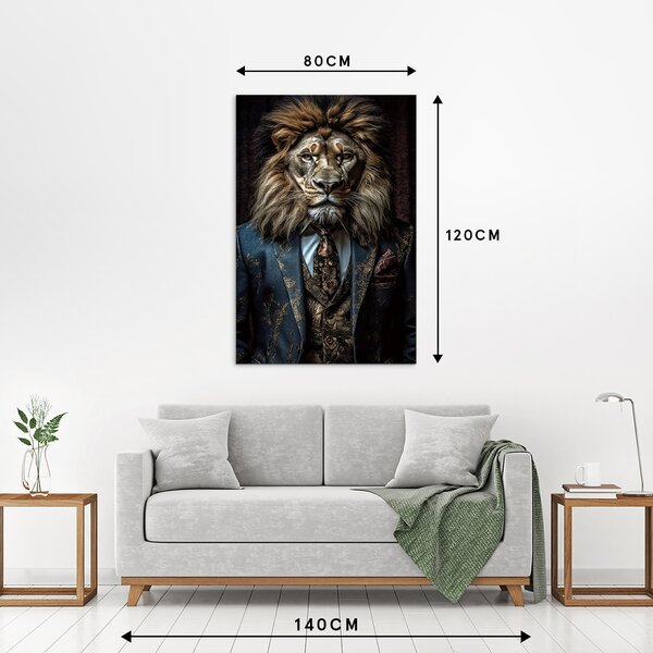 IMAGELAND СТЪКЛЕНА КАРТИНА LION'S CLUB