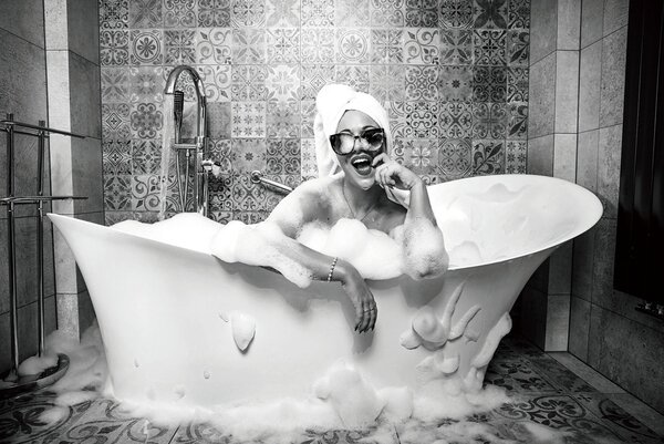 IMAGELAND СТЪКЛЕНА КАРТИНА ENJOY YOUR BATH