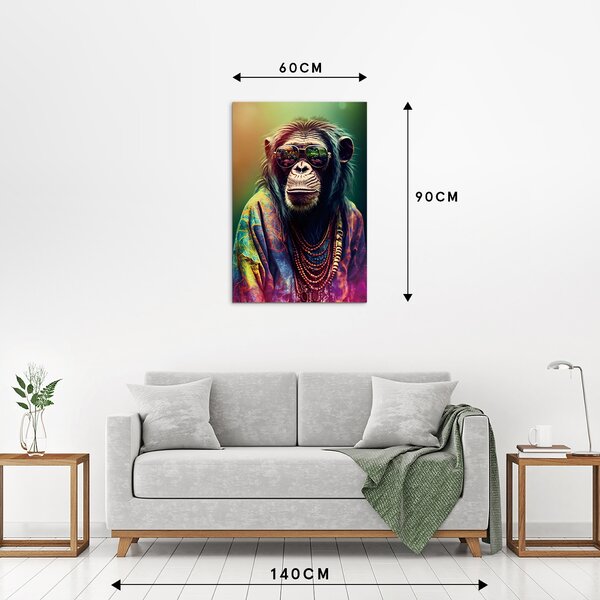 IMAGELAND СТЪКЛЕНА КАРТИНА HIPPIE STYLE