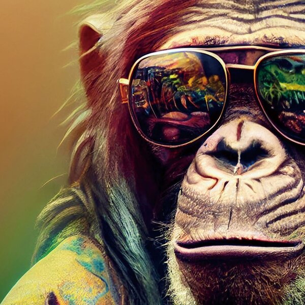 IMAGELAND СТЪКЛЕНА КАРТИНА HIPPIE STYLE