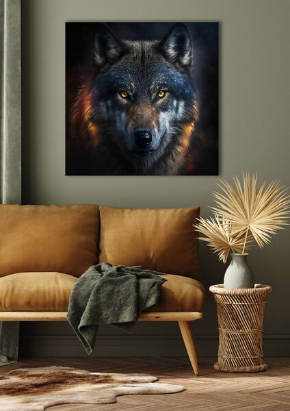 IMAGELAND КАРТИНА АКРИЛНО СТЪКЛО MYSTERIOUS WOLF