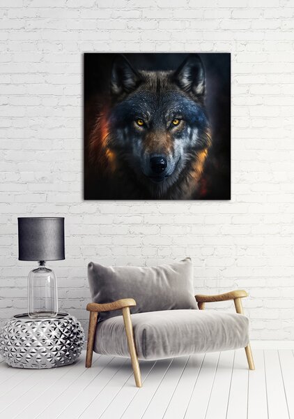 IMAGELAND КАРТИНА АКРИЛНО СТЪКЛО MYSTERIOUS WOLF