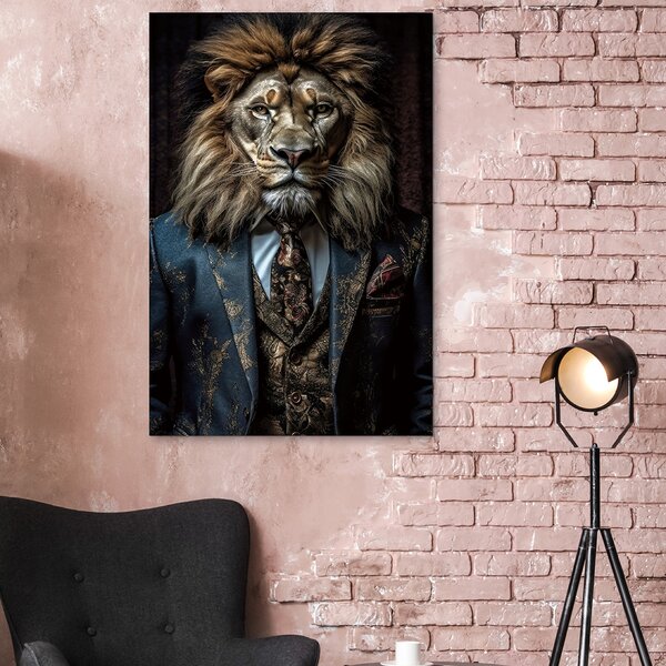 IMAGELAND СТЪКЛЕНА КАРТИНА LION'S CLUB