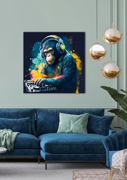 IMAGELAND АЛУМИНИЕВА КАРТИНА MONKEY DJ