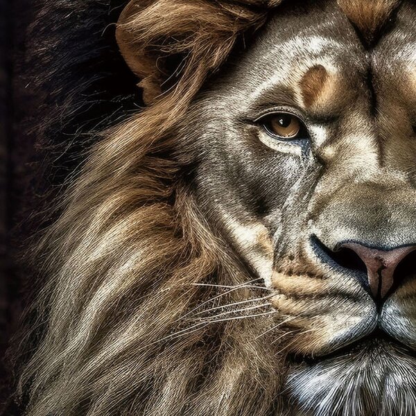 IMAGELAND СТЪКЛЕНА КАРТИНА LION'S CLUB