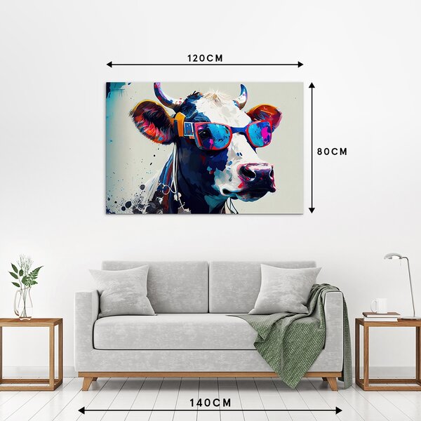 IMAGELAND КАРТИНА ВЪРХУ АКРИЛНО СТЪКЛО COOL COW