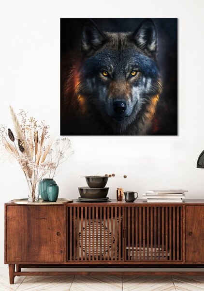 IMAGELAND КАРТИНА АКРИЛНО СТЪКЛО MYSTERIOUS WOLF