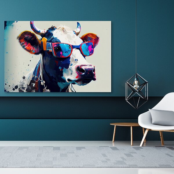 IMAGELAND КАРТИНА ВЪРХУ АКРИЛНО СТЪКЛО COOL COW