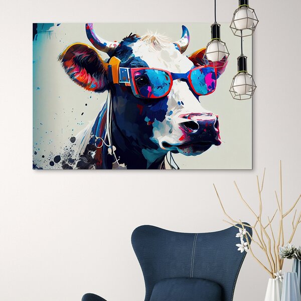 IMAGELAND КАРТИНА ВЪРХУ АКРИЛНО СТЪКЛО COOL COW