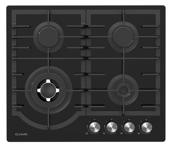 EL-60GH096W СТЪКЛЕН ГАЗОВ КОТЛОН С WOK 60СМ