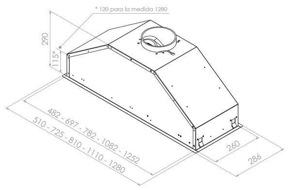 PANDO АБСОРБАТОР ЗА ВГР. GTI 51CM V.1050 ECO SEC