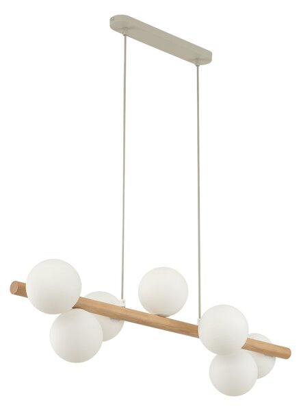 TK LIGHTING ПОЛИЛЕЙ ESTERA 5905 7XG9 БЯЛ/ДЪРВО