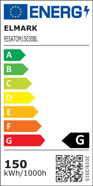 ATOM LED ПЕНДЕЛ 150W 3000K, ЧЕРЕН