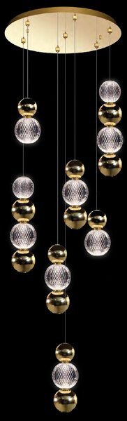DIAMOND LED ПЕНДЕЛ 28W 3000K, ЗЛАТО