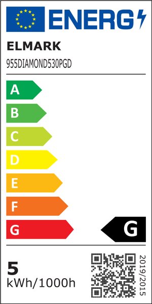 DIAMOND LED ПЕНДЕЛ 5W 3000K, ЗЛАТО