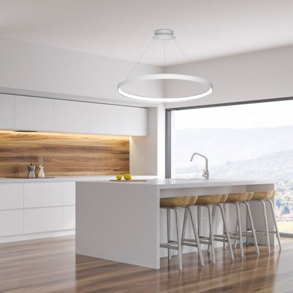 ZUMA LINE LED ПЕНДЕЛ CIRCLE LA0717/1 70W 3000K БЯЛ