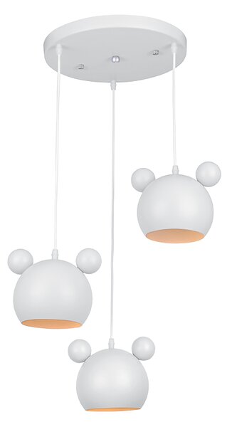 MICKEY ПЕНДЕЛ 3XE27 БЯЛ