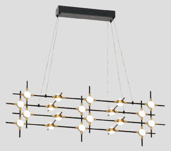 MODULAR LED ПЕНДЕЛ 48W 3000K, ЧЕРНО+ЗЛАТО