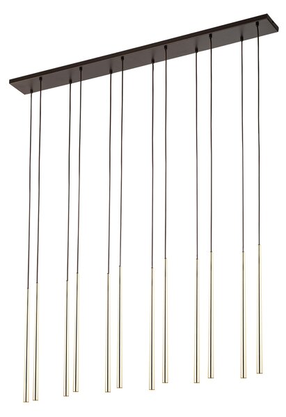 TK LIGHTING ПЕНДЕЛ PIANO 10119 12XG9 ЧЕРЕН/ЗЛАТО