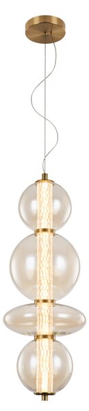 SPLENDOR LED ПЕНДЕЛ 18W 3000K, МЕСИНГ + КОНЯК