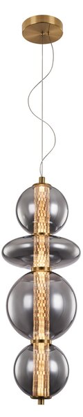 SPLENDOR LED ПЕНДЕЛ 18W 3000K, МЕСИНГ+ОПУШЕНО СИВО