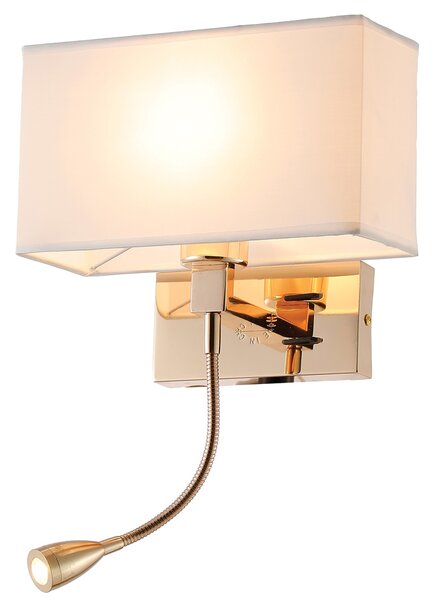 ROSA LED АПЛИК 3W 3000K + 1XE27, ФРЕНСКО ЗЛАТО