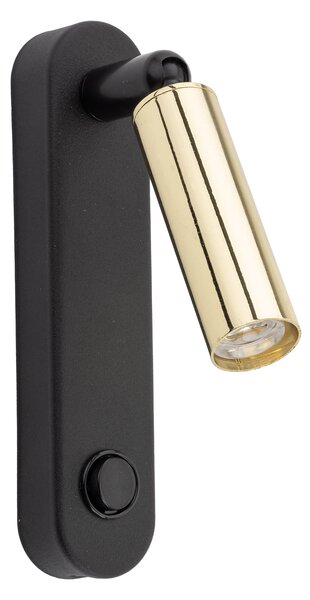 TK LIGHTING АПЛИК ENZO 6623 1XG9 ЧЕРЕН/ЗЛАТО