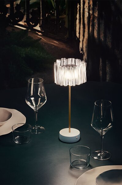 SLAMP НАСТОЛНА ЛАМПА ACCORDEON 1,3W LED 2700K БЯЛ