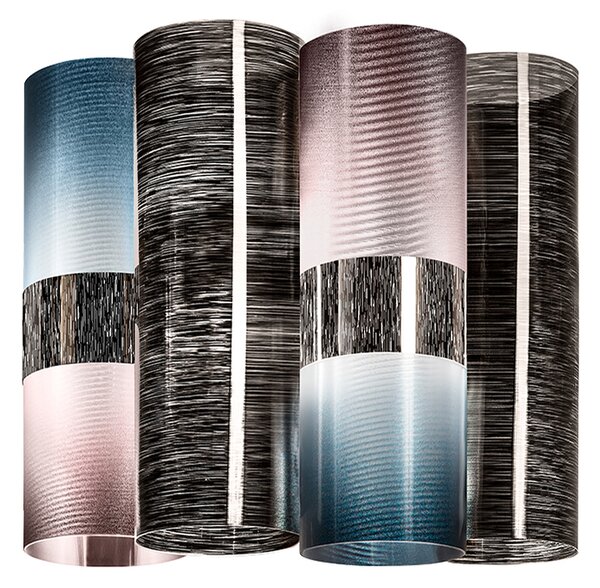 SLAMP АПЛИК LA LOLLO M 2X6W E14 СИН/ЧЕРВЕН/ПРОЗР