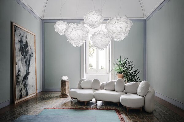 SLAMP ПЕНДЕЛ VELI S 2X12W E27 БЯЛ