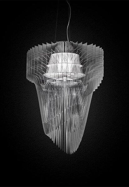 SLAMP ПЕНДЕЛ ARIA S 2X12W+1X7W E27 ПРОЗРАЧЕН