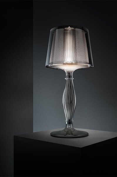 SLAMP НАСТОЛНА ЛАМПА LIZA M 1X12W E27 БЯЛ/ХРОМ