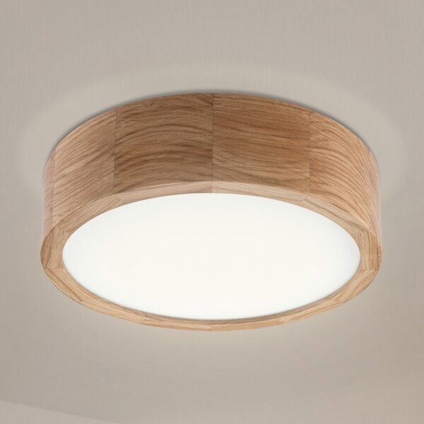 Потолен лампион OAK 1xE27/60W/230V дъб Ø 27,5 см