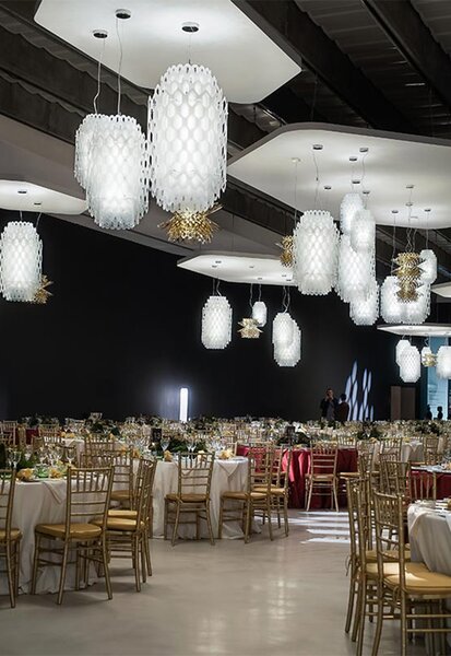 SLAMP ПЕНДЕЛ CHANTAL S 4X12W E27 БЯЛ